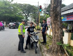 Patroli Rutin Satlantas Palopo Temukan Banyak Pelajar Tak Pakai Helm