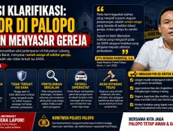 Polisi Klarifikasi Teror di Palopo Bukan Menyasar Gereja