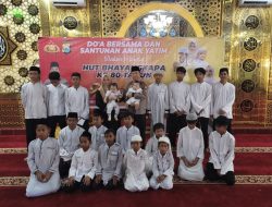 Doa Bersama Sambut HUT Bhayangkara ke-80, Polres Palopo Berbagi dengan Anak Yatim