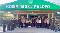 HUT ke-81 TNI, Kapolres Palopo Sambangi Kodim 1403